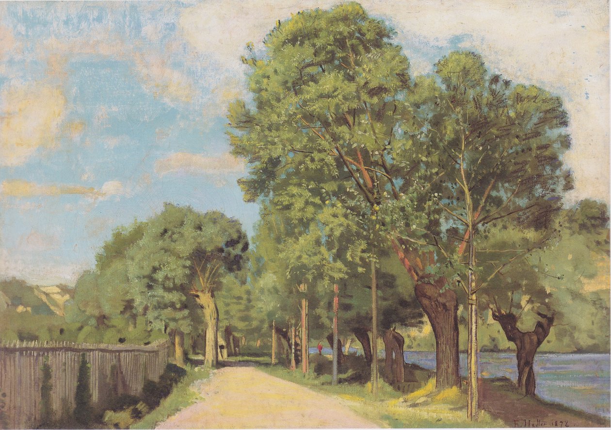 Paisagem no Jonction em Genebra de Ferdinand Hodler