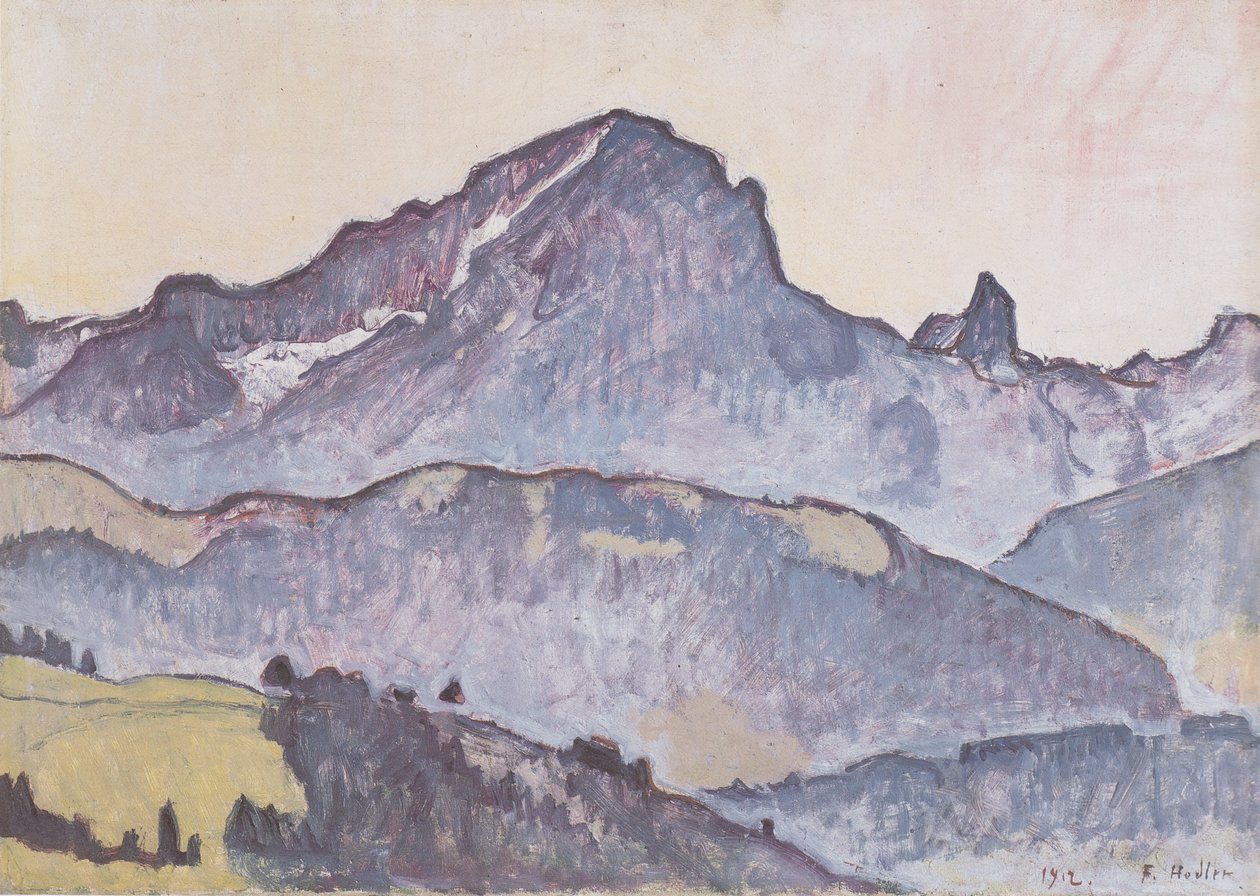Le Grand Muveran de Villars de Ferdinand Hodler