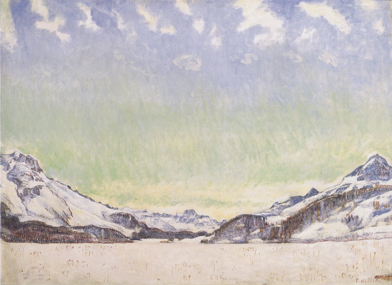 Neve no Engadin de Ferdinand Hodler