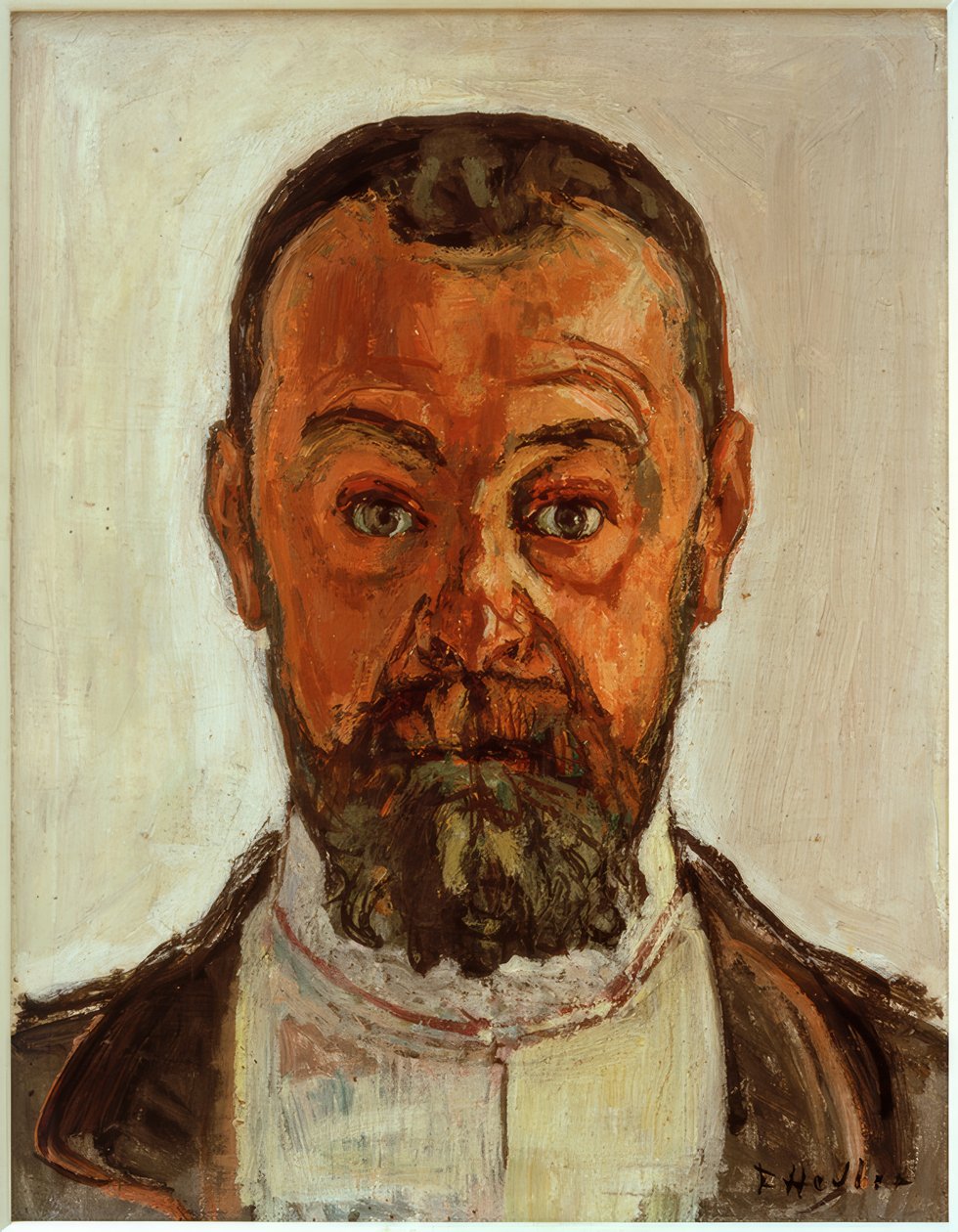 Auto-retrato com os olhos bem abertos II de Ferdinand Hodler