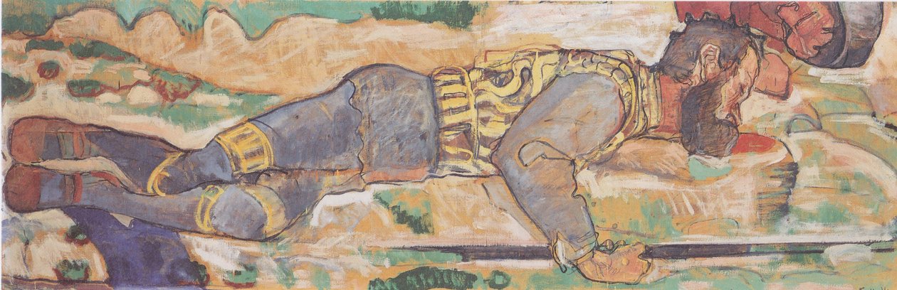 Guerreiro morrendo de Ferdinand Hodler