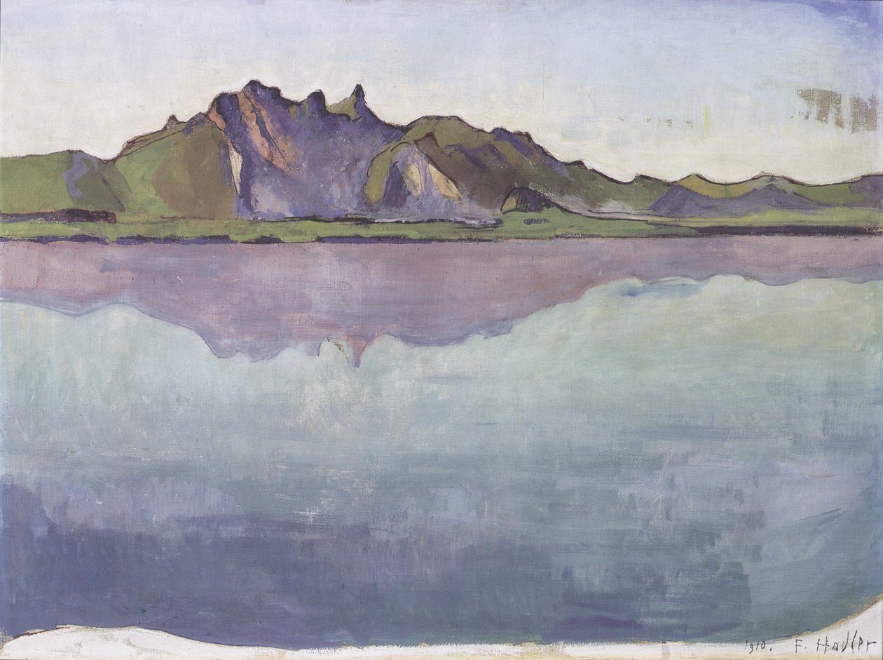 Thunersee com o Stockhornkette de Ferdinand Hodler