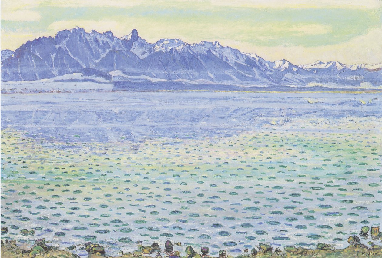 Thunersee com o Stockhornkette de Ferdinand Hodler