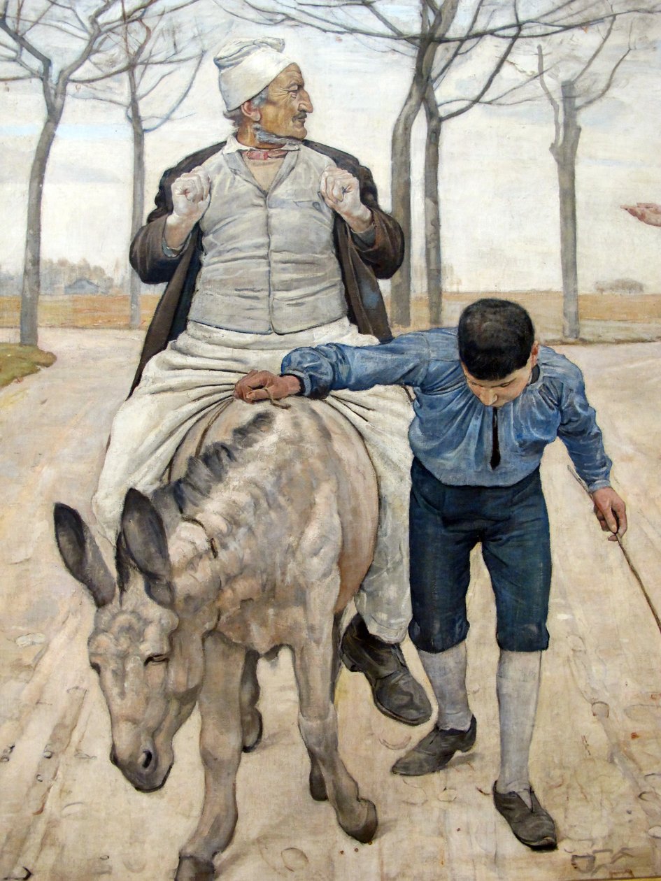o moleiro, seu filho e lasino de Ferdinand Hodler