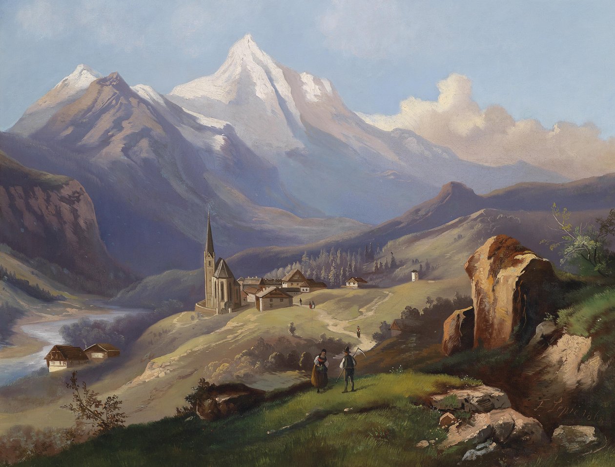 Vista de Heiligenblut de Ferdinand Lepie
