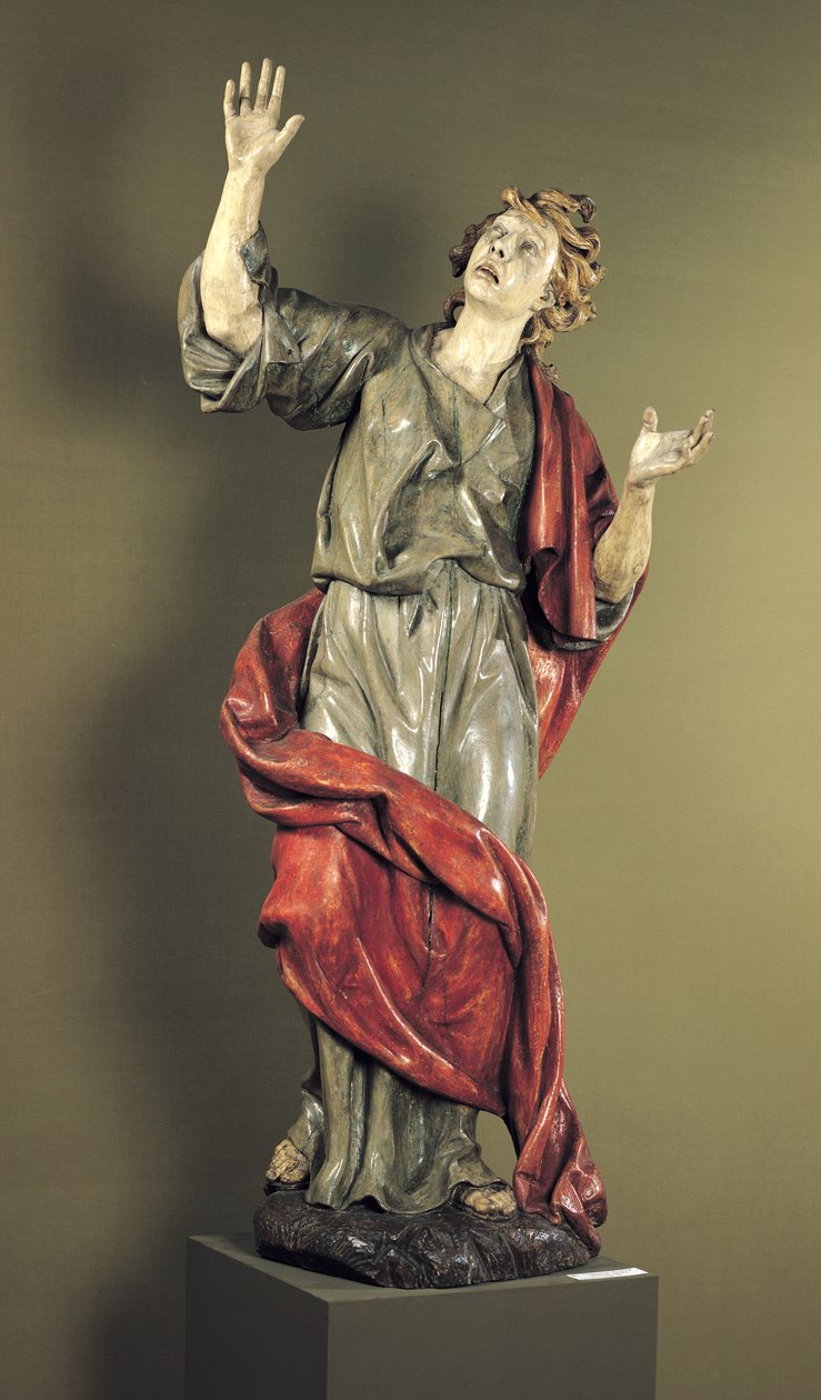 São João no Calvário (madeira policromada) de Ferdinand Maximilian Brokof