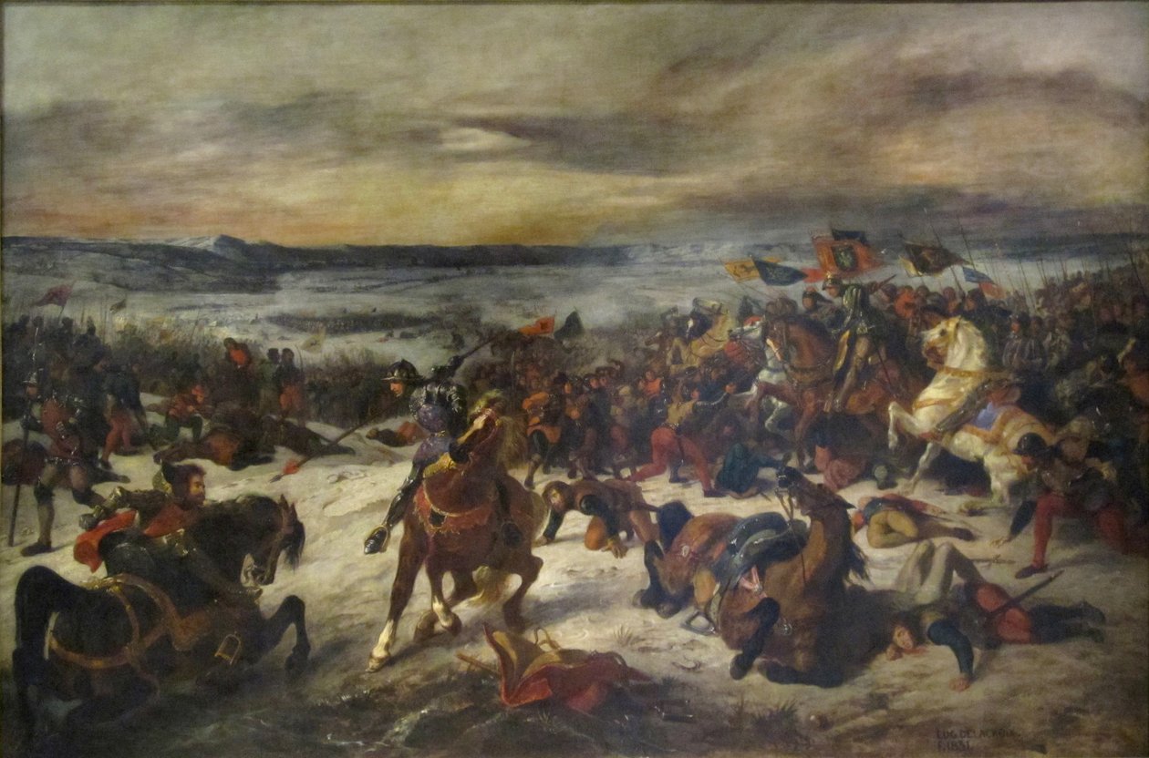 Batalha de Nancy de Ferdinand Victor Eugene Delacroix