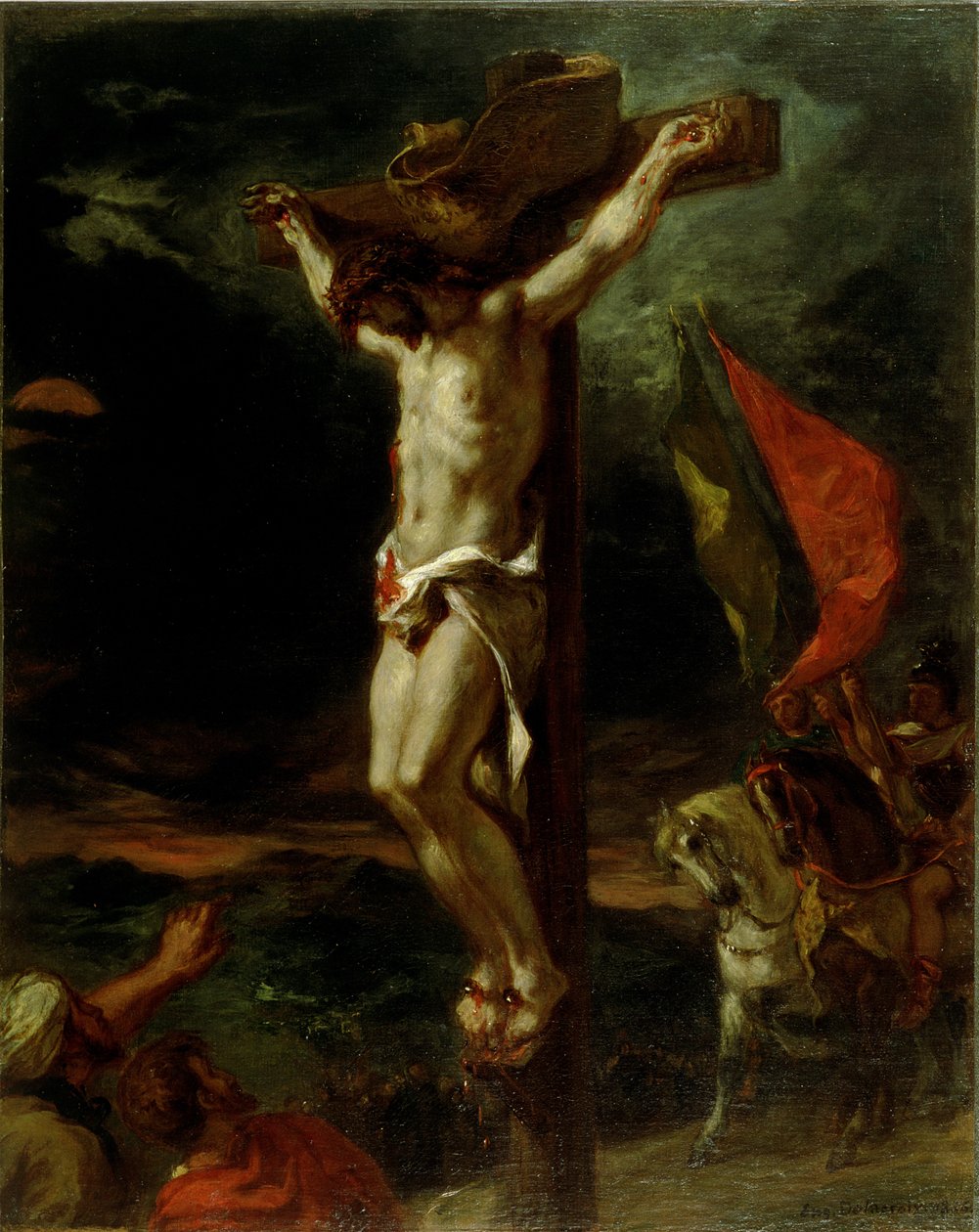 Cristo na cruz, 1846 de Ferdinand Victor Eugene Delacroix