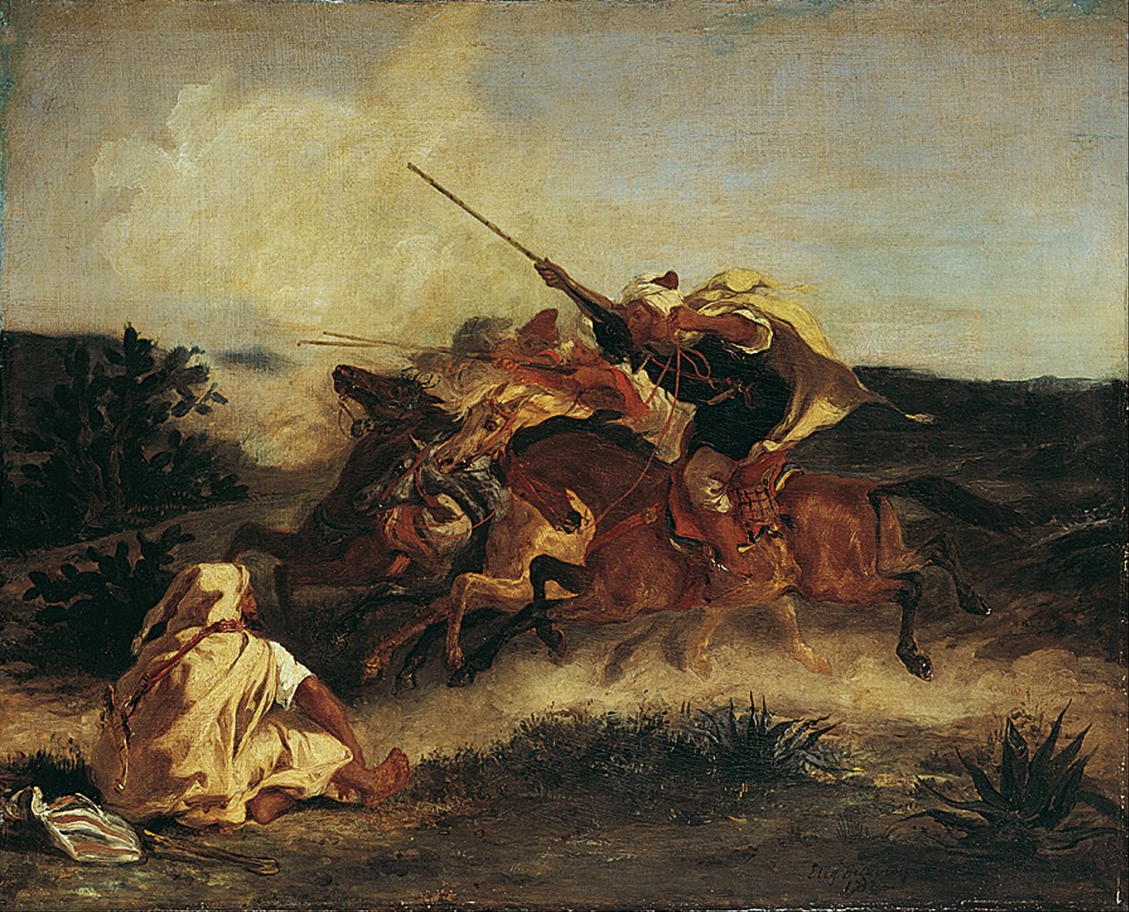 Fantasia Árabe de Ferdinand Victor Eugene Delacroix