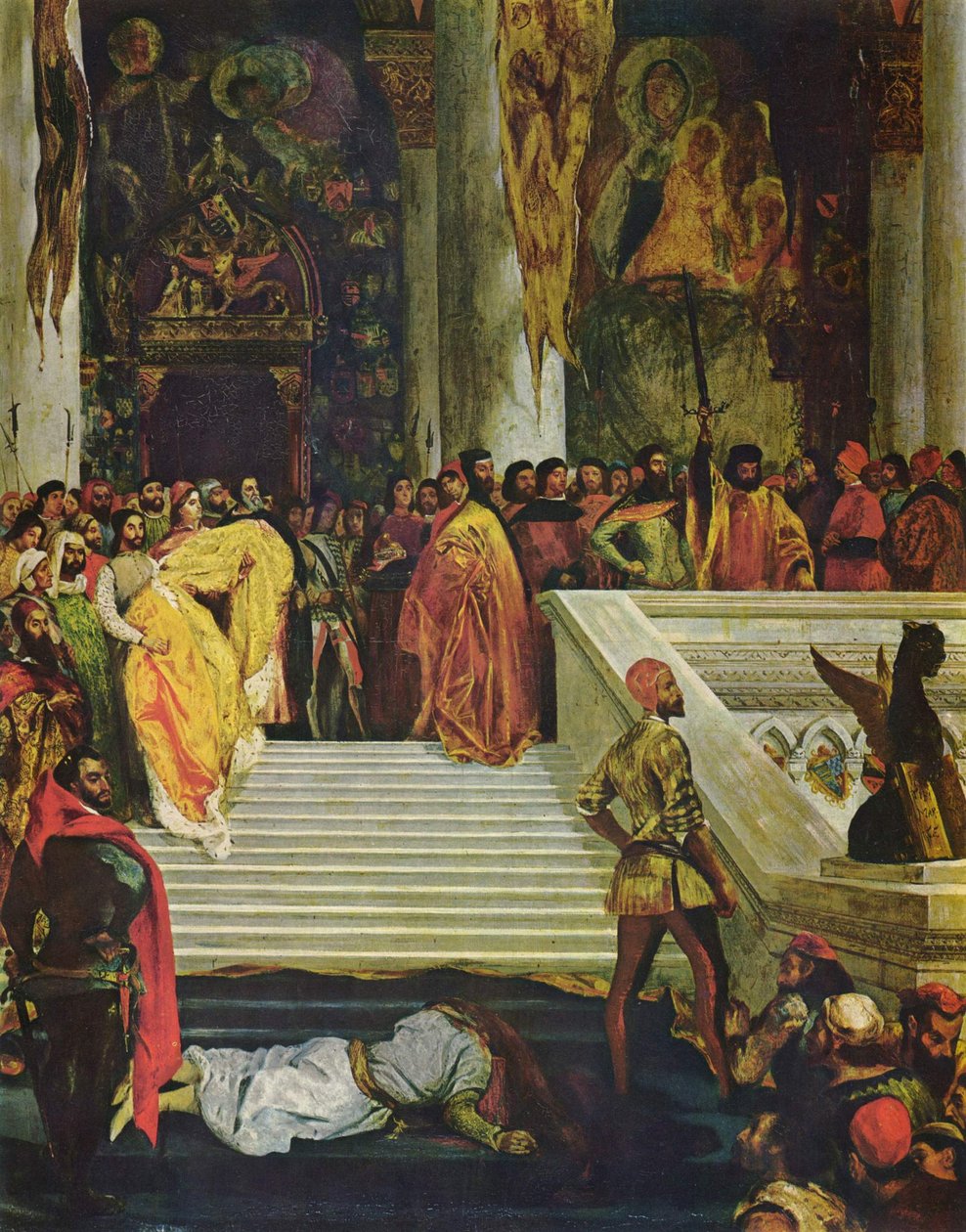 Execução do Doge Marin Faliero de Ferdinand Victor Eugene Delacroix