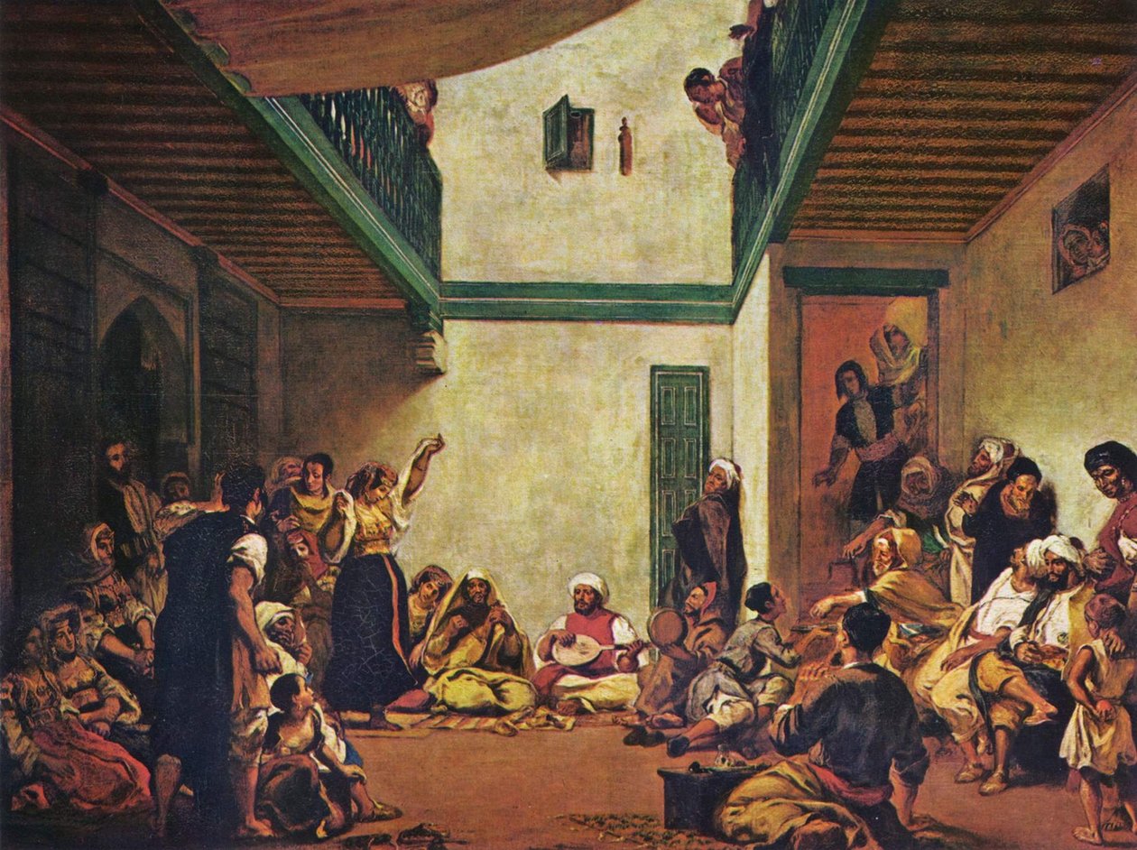 Casamento judaico em Marrocos de Ferdinand Victor Eugene Delacroix