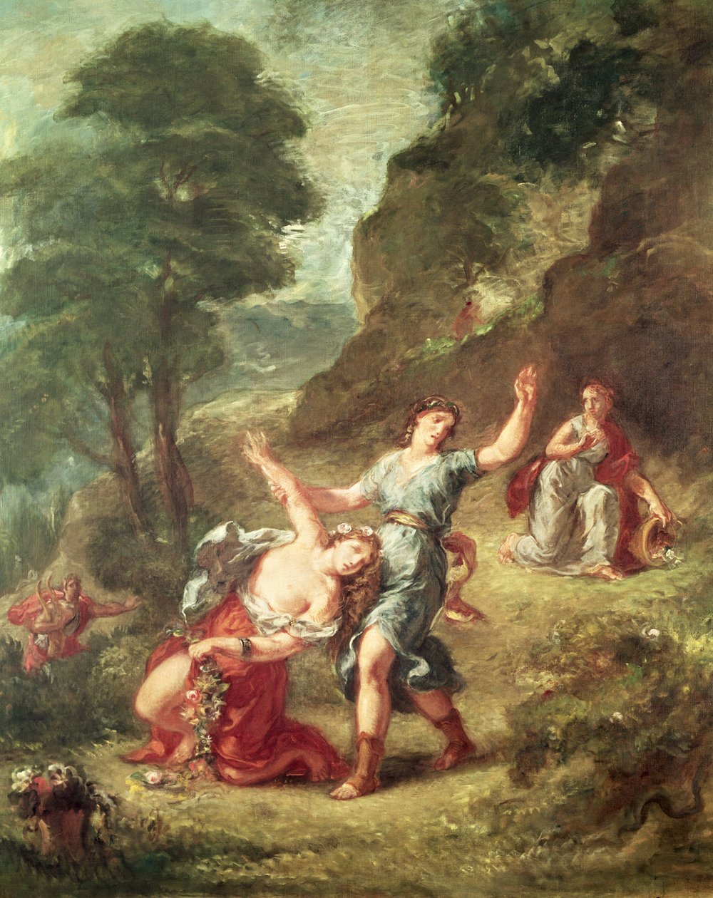 Orfeu e Eurídice, Primavera de uma série do Four Seasons, 1862 de Ferdinand Victor Eugene Delacroix