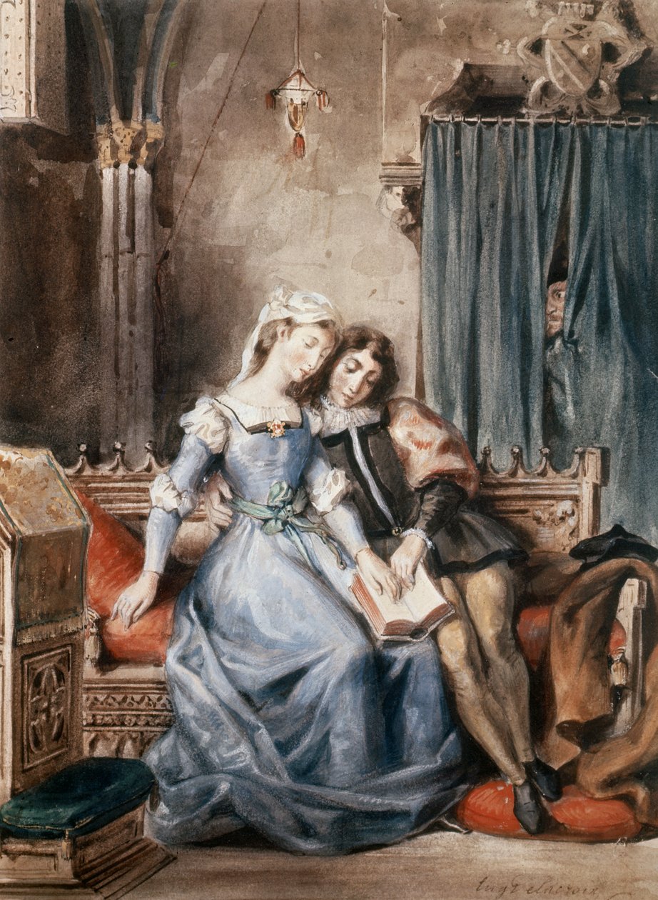Paolo Malatesta e Francesca de Rimini de Ferdinand Victor Eugene Delacroix