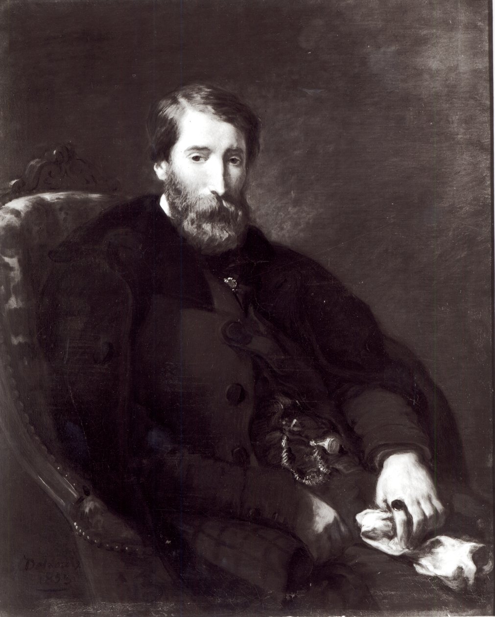 Retrato de Alfred Bruyas (1821-77) de Ferdinand Victor Eugene Delacroix
