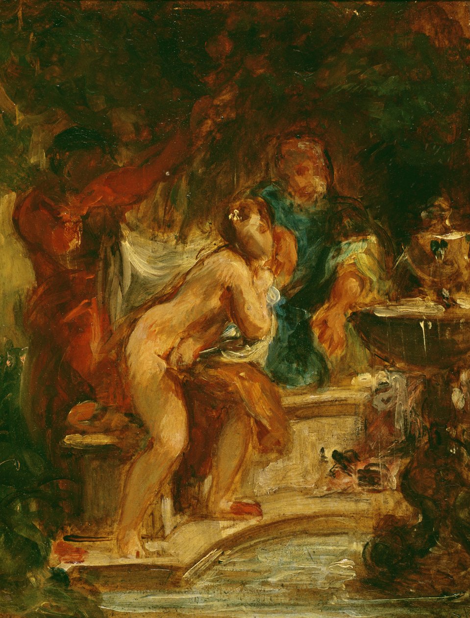 Suzanne nos banhos de Ferdinand Victor Eugene Delacroix
