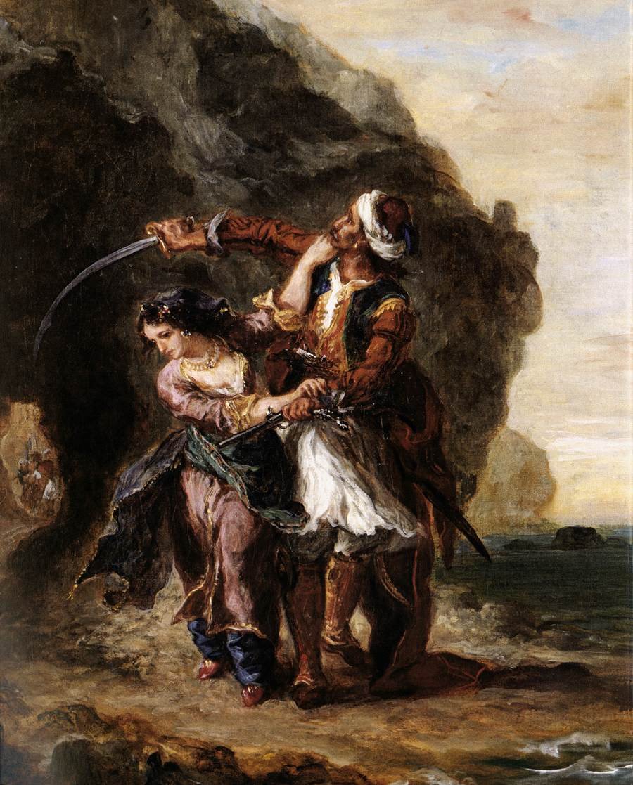 A noiva de abydos de Ferdinand Victor Eugene Delacroix