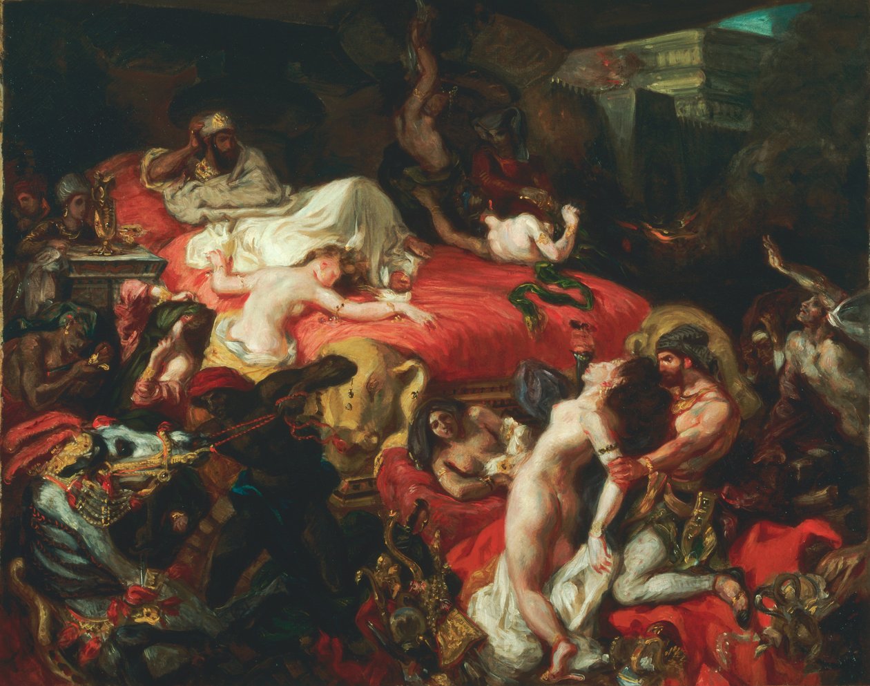 A morte de Sardanapalo de Ferdinand Victor Eugene Delacroix
