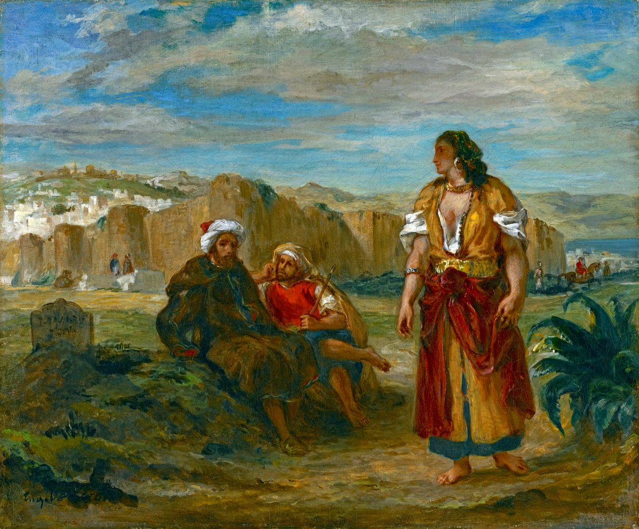 Vista, de, tânger, 1852-3 de Ferdinand Victor Eugene Delacroix