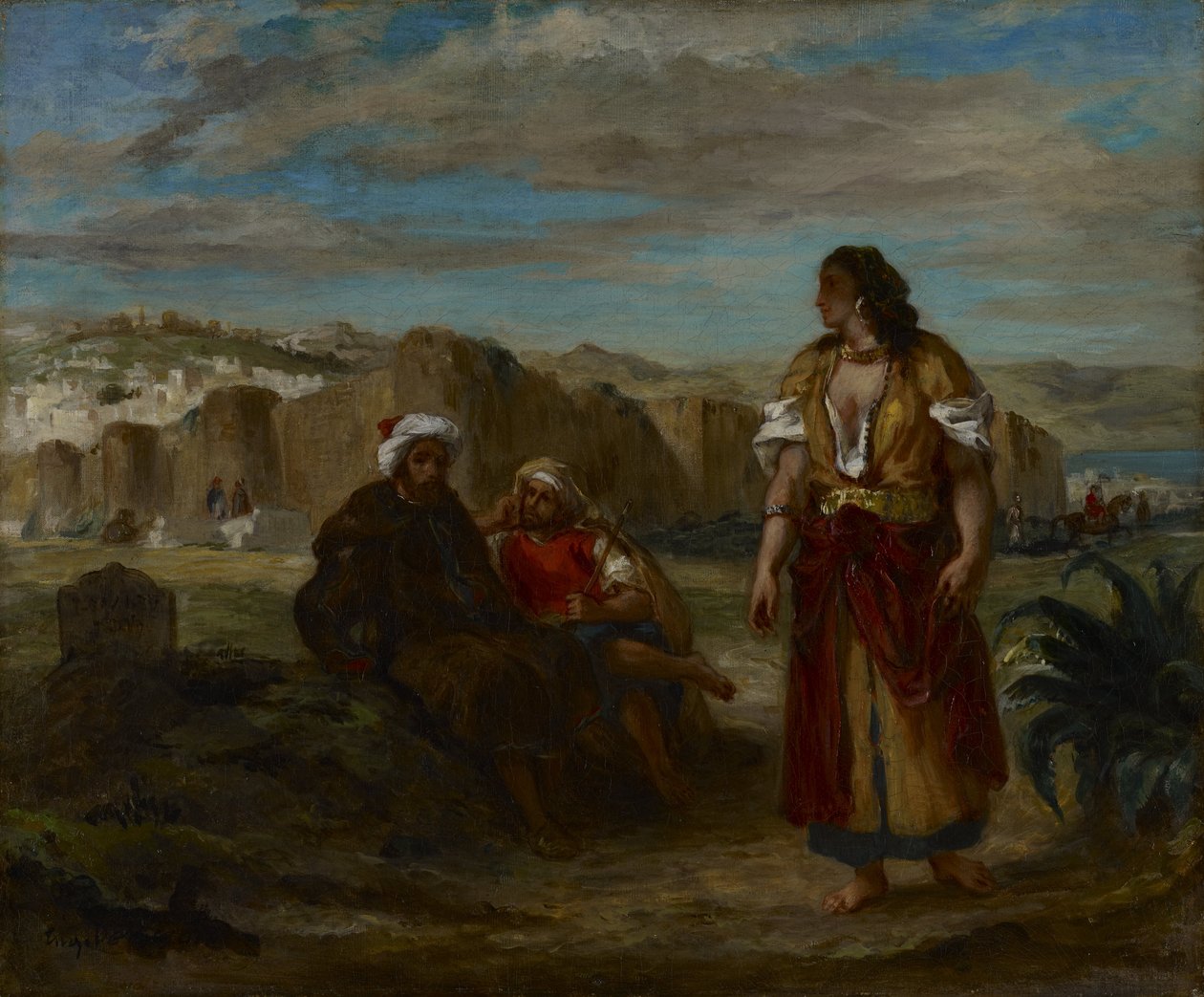 Vista, de, tânger de Ferdinand Victor Eugene Delacroix