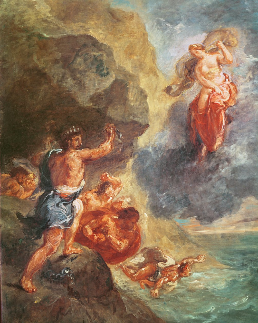 Inverno, da série Four Seasons: Juno e Éolo, 1862 de Ferdinand Victor Eugene Delacroix