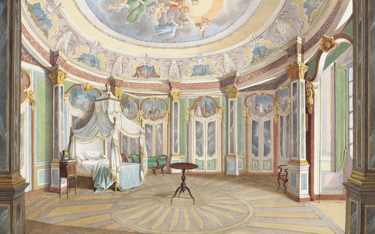 Quarto do Rei Pedro IV de Portugal (Imperador Dom Pedro I do Brasil), Palácio de Queluz de Ferdinand le Feubure