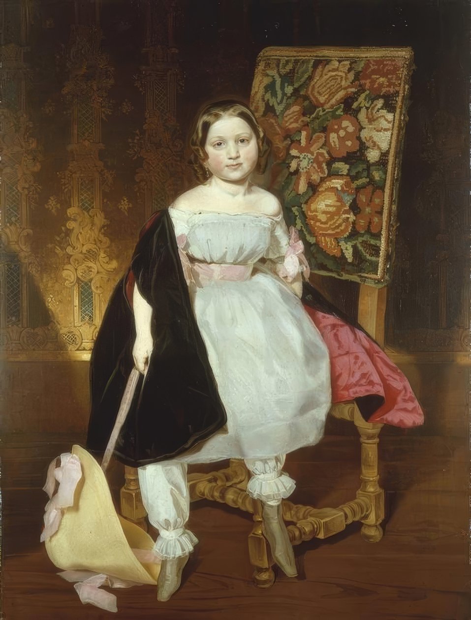 retrato da criança de Louis Ferdinand von Rayski