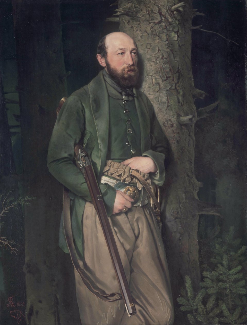O inspetor florestal saxão real Carl Ludwig Schoenberg de Louis Ferdinand von Rayski