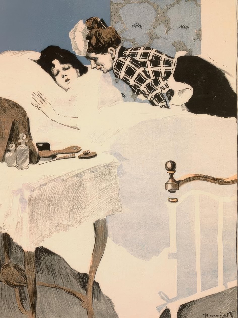 Se ela dorme tão docemente lá, ela não acredita que é uma tola, insensível e livre. de Ferdinand von Reznicek
