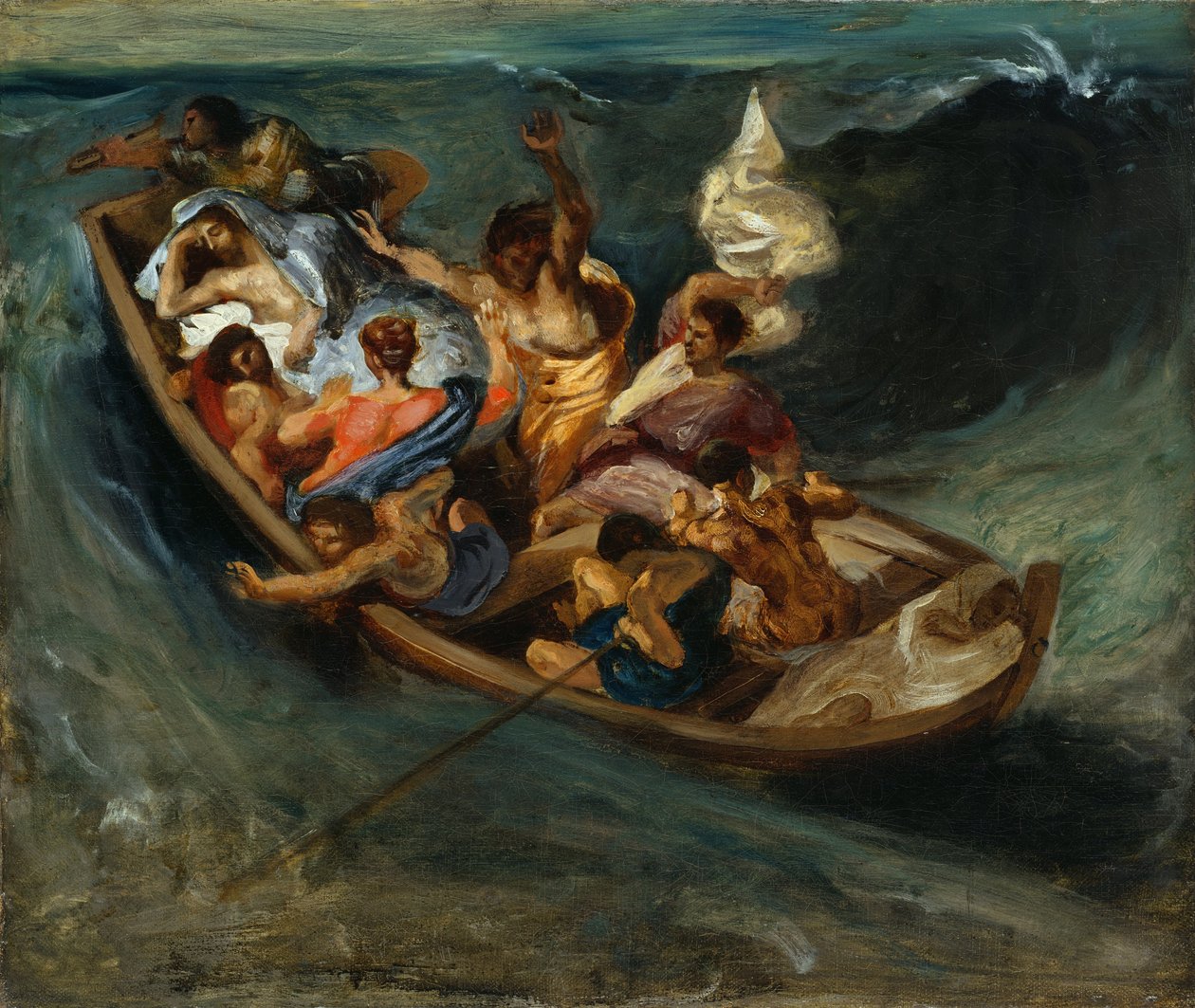 Cristo no mar da Galiléia de Ferdinand Victor Eugene Delacroix