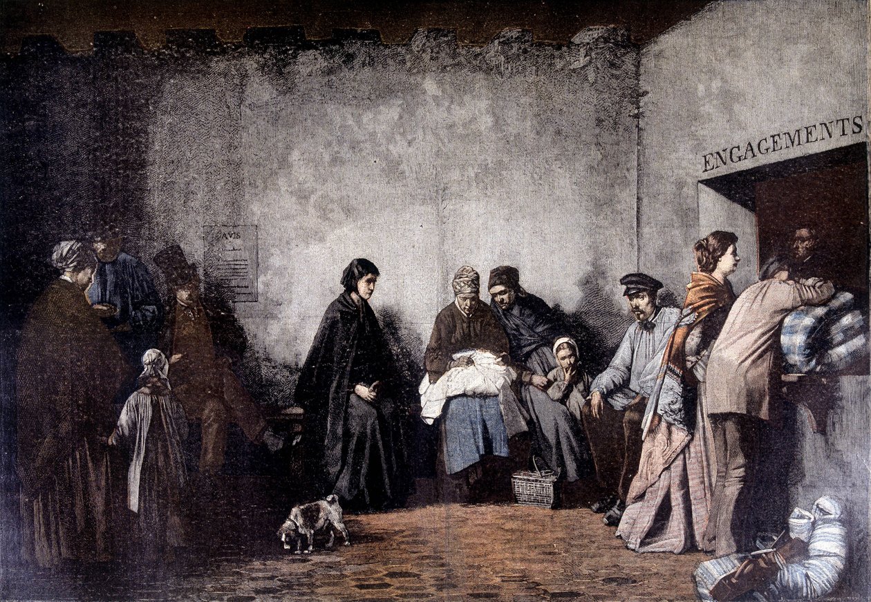 O Monte da Piedade - da pintura de Heilbuth - no "Le Petite Journal" Dezembro 1895 de Ferdinand (after) Heilbuth