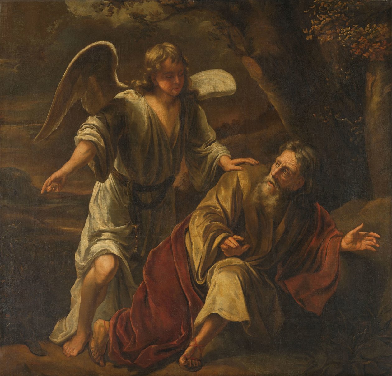 Cena bíblica de Ferdinand Bol (attributed to)