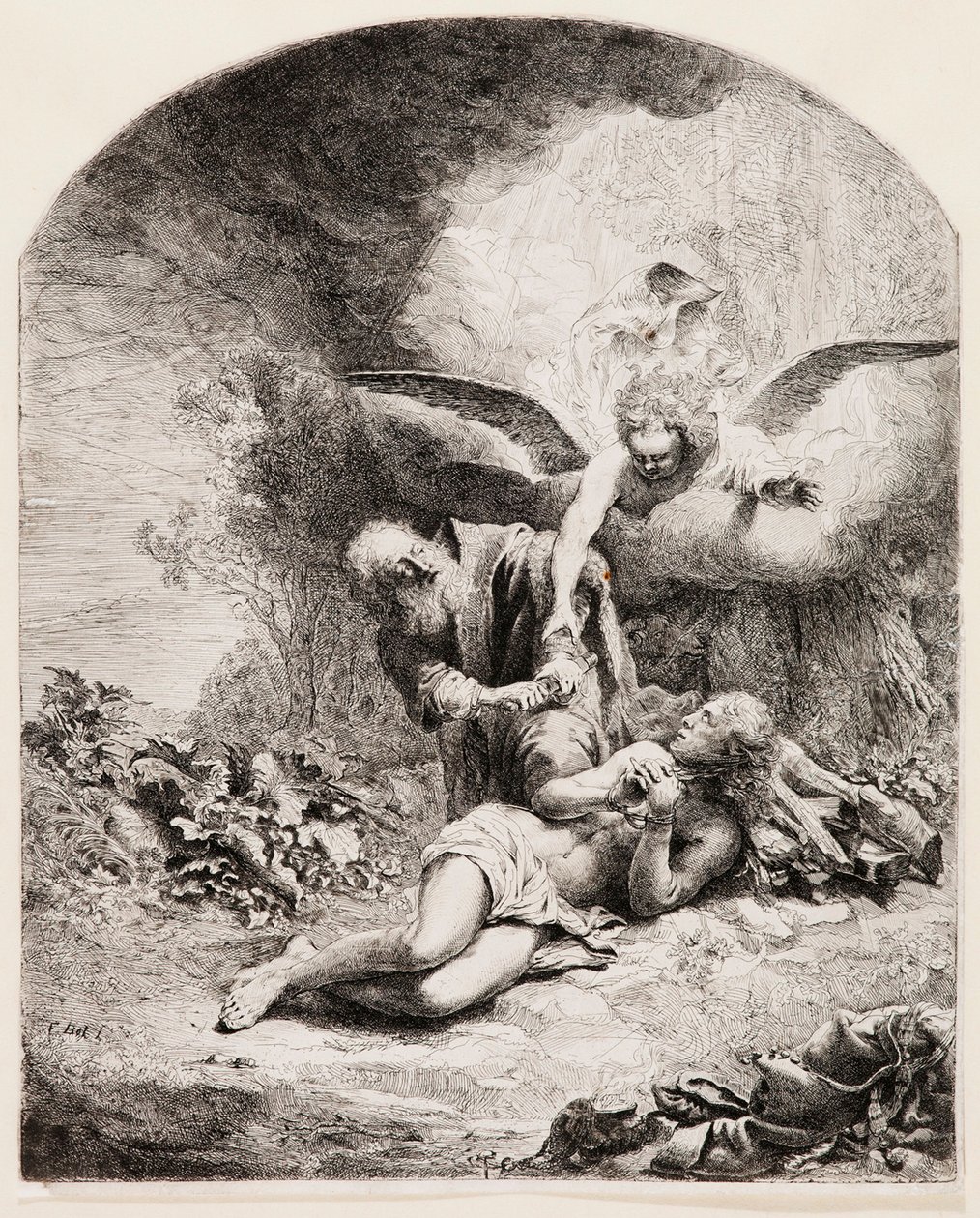 O sacrifício de Abraão de Ferdinand Bol