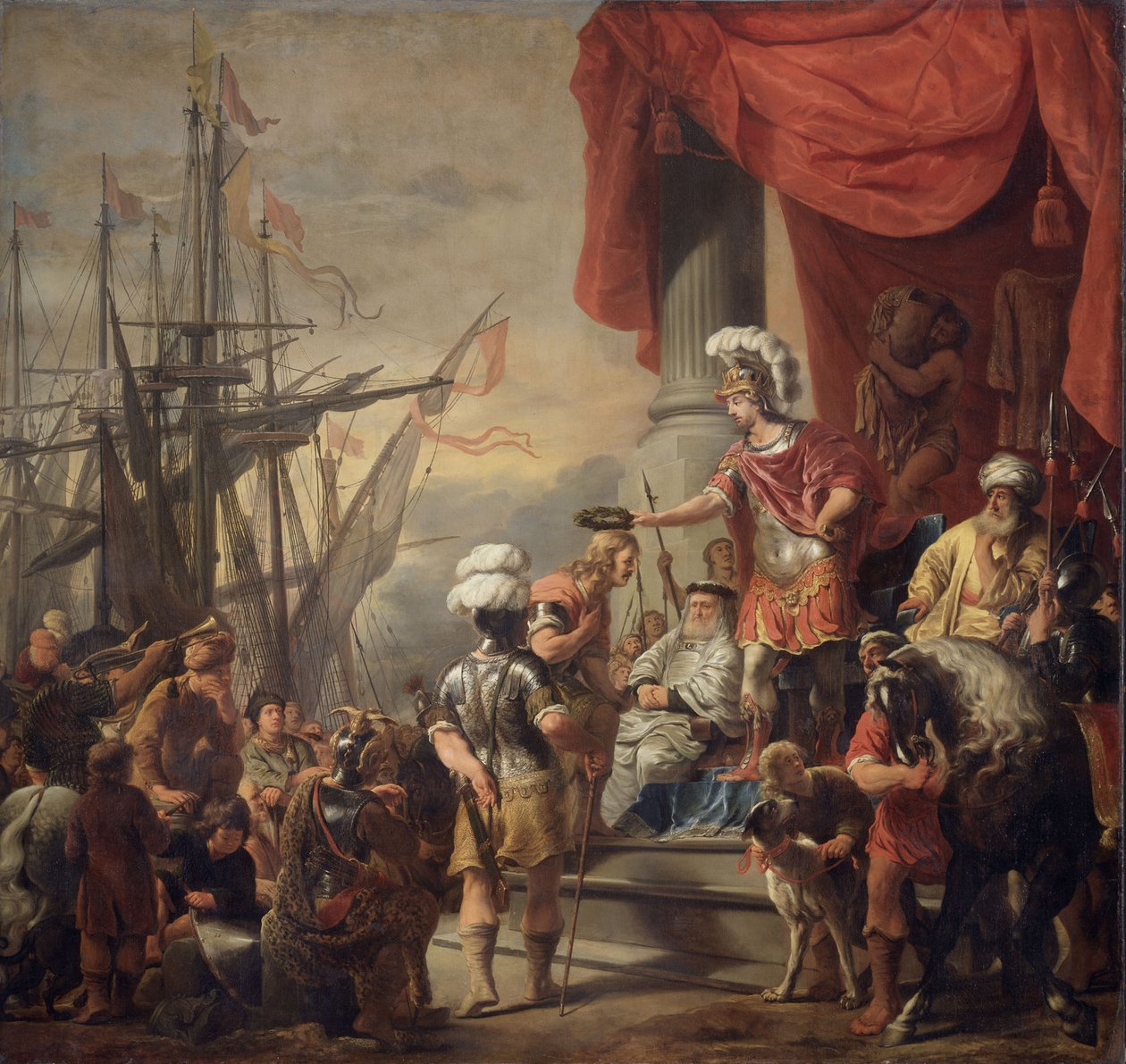 Enéias no Tribunal de Latinus de Ferdinand Bol