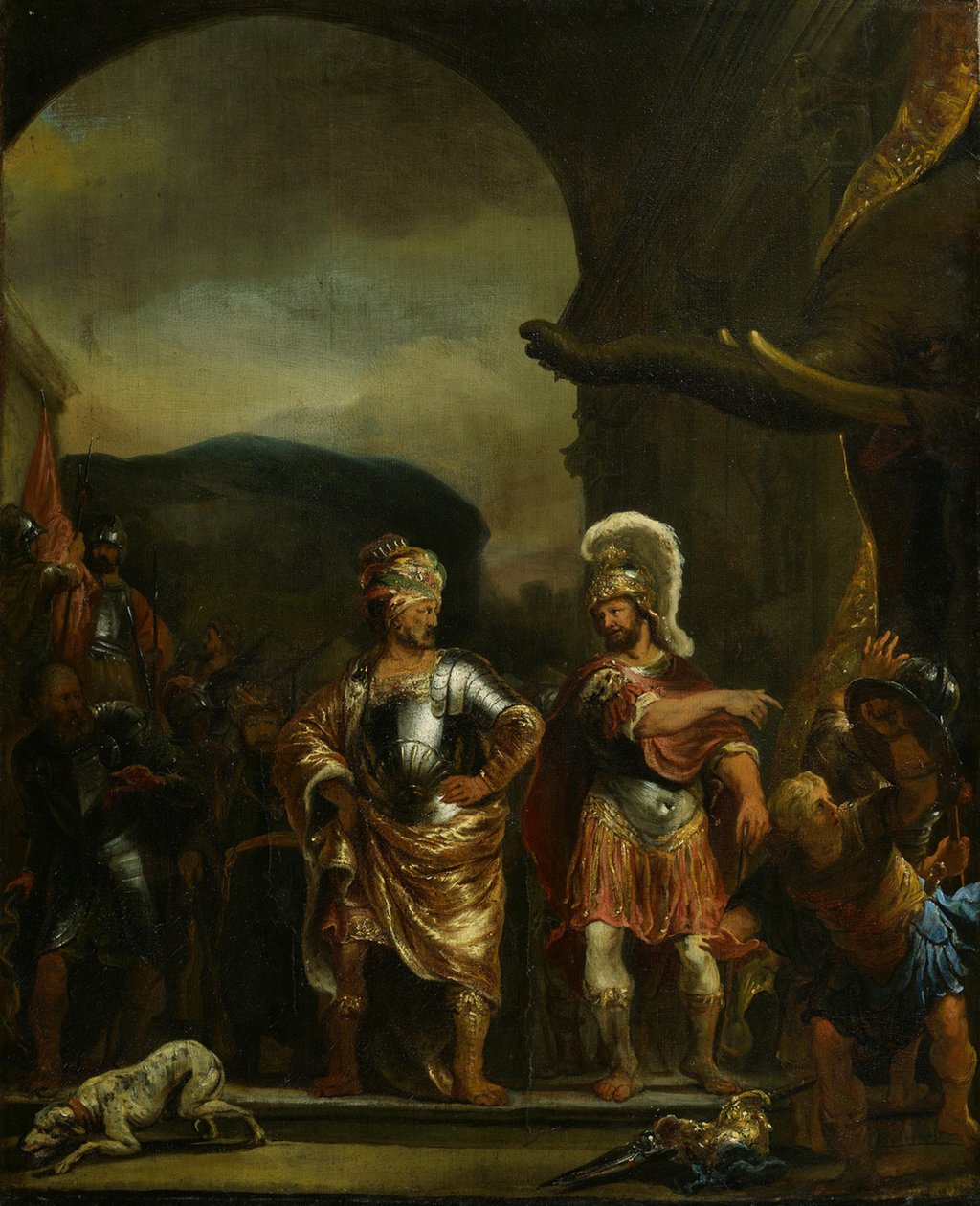 A intrepidez de Fabricius no acampamento de Pirro de Ferdinand Bol