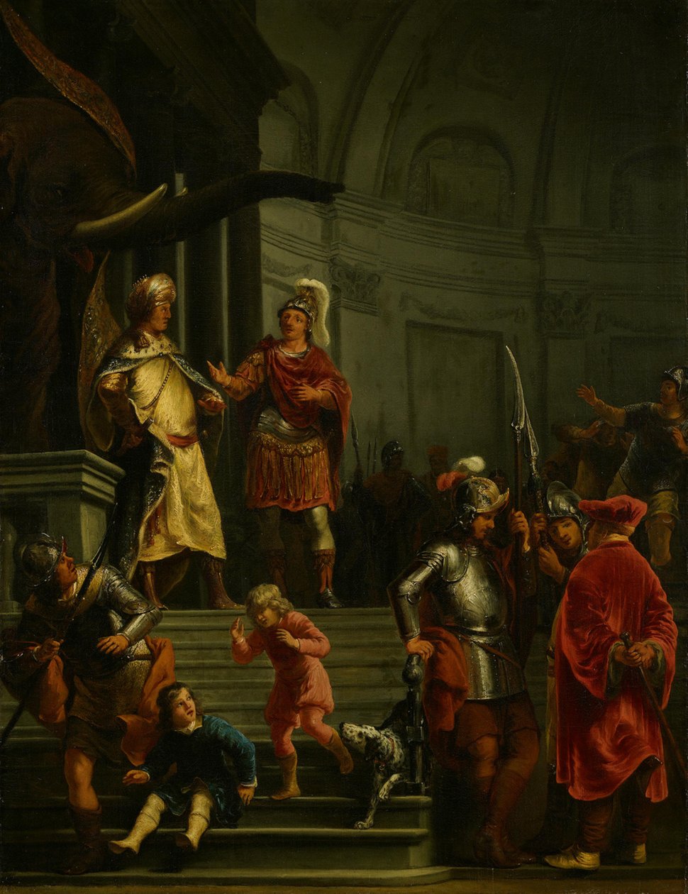 A intrepidez de Fabrício no acampamento de Pirro de Ferdinand Bol