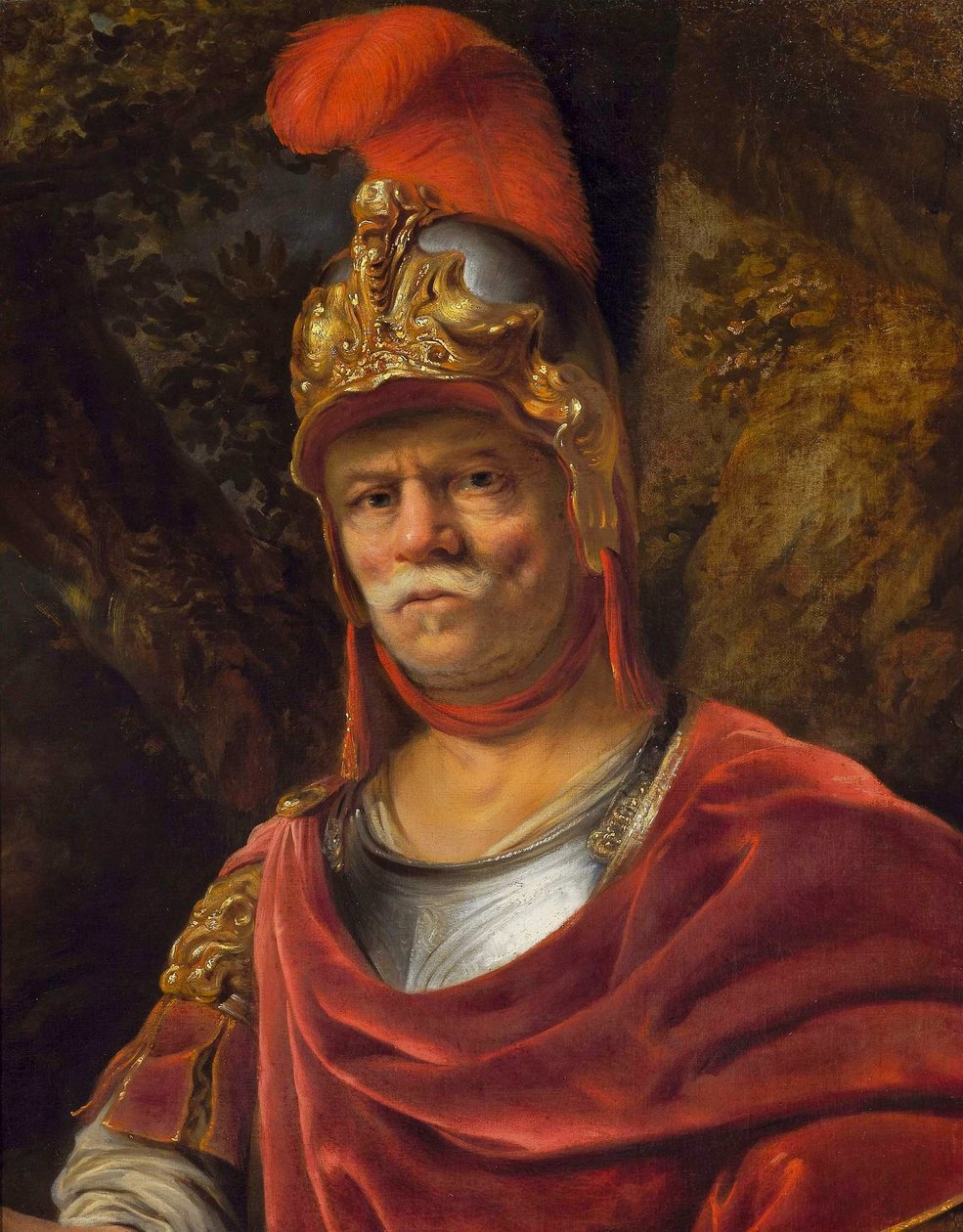 Homem com um capacete dourado (Marte) de Ferdinand Bol