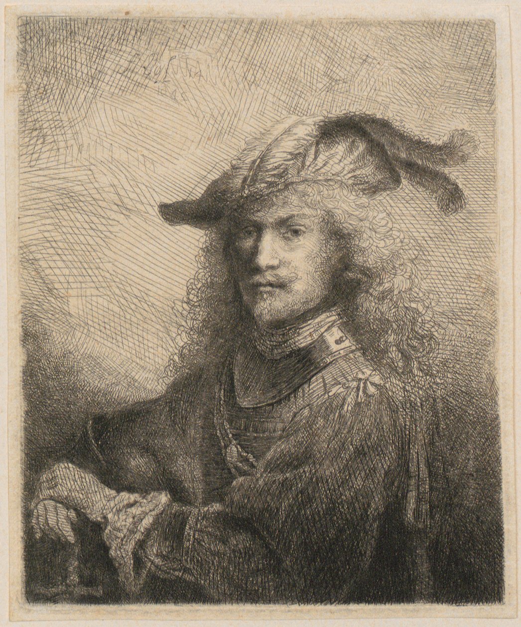 Retrato de um oficial (possivelmente um autorretrato do artista?) de Ferdinand Bol