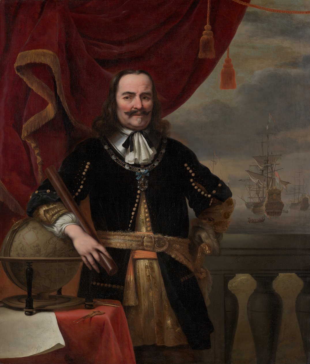Retrato de Michiel de Ruyter (1607-1676) de Ferdinand Bol