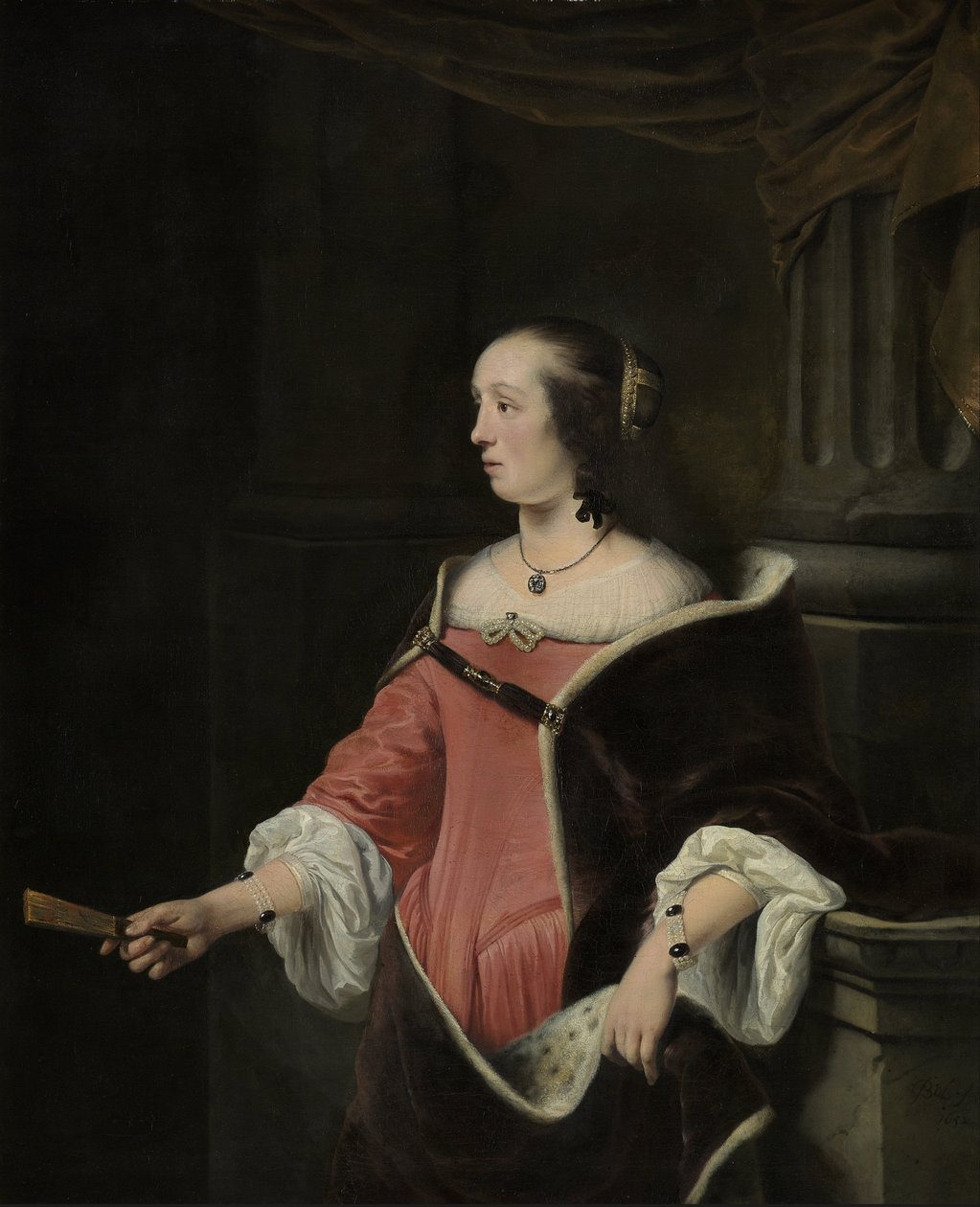 Retrato de uma mulher de Ferdinand Bol