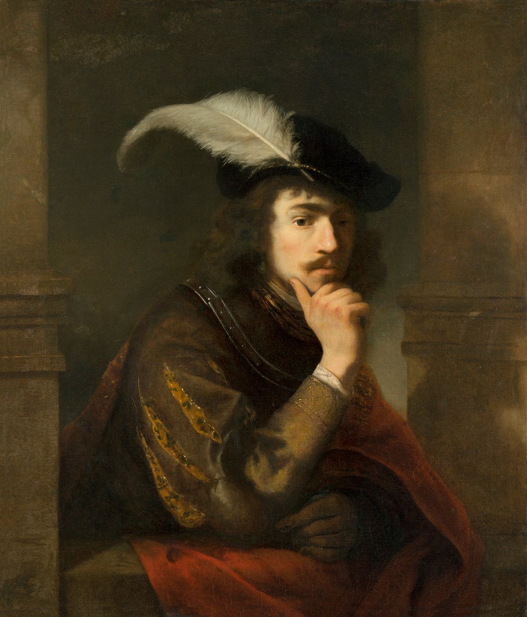 Retrato de um jovem, possivelmente um autorretrato de Ferdinand Bol