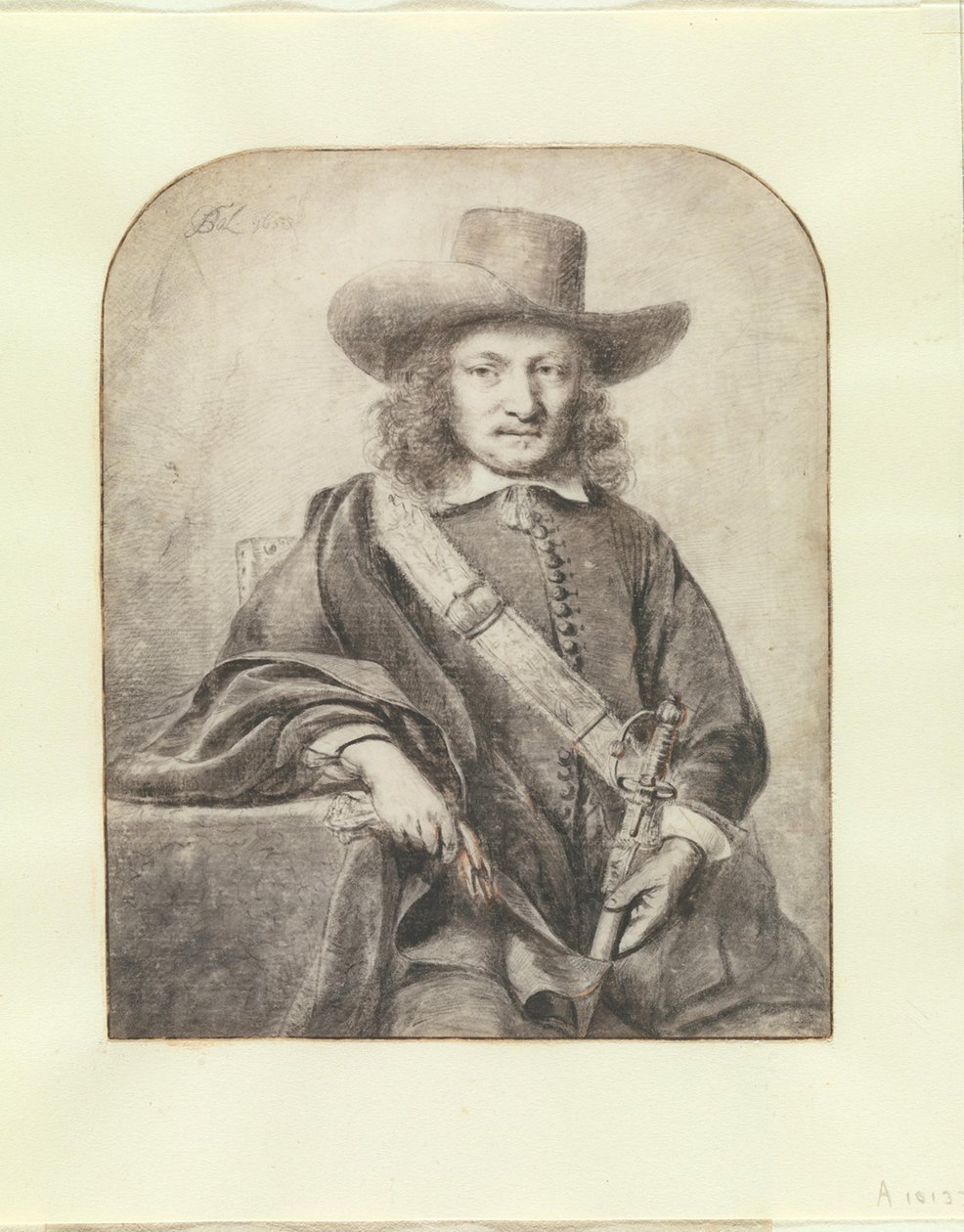 Retrato de um oficial de Gouda de Ferdinand Bol