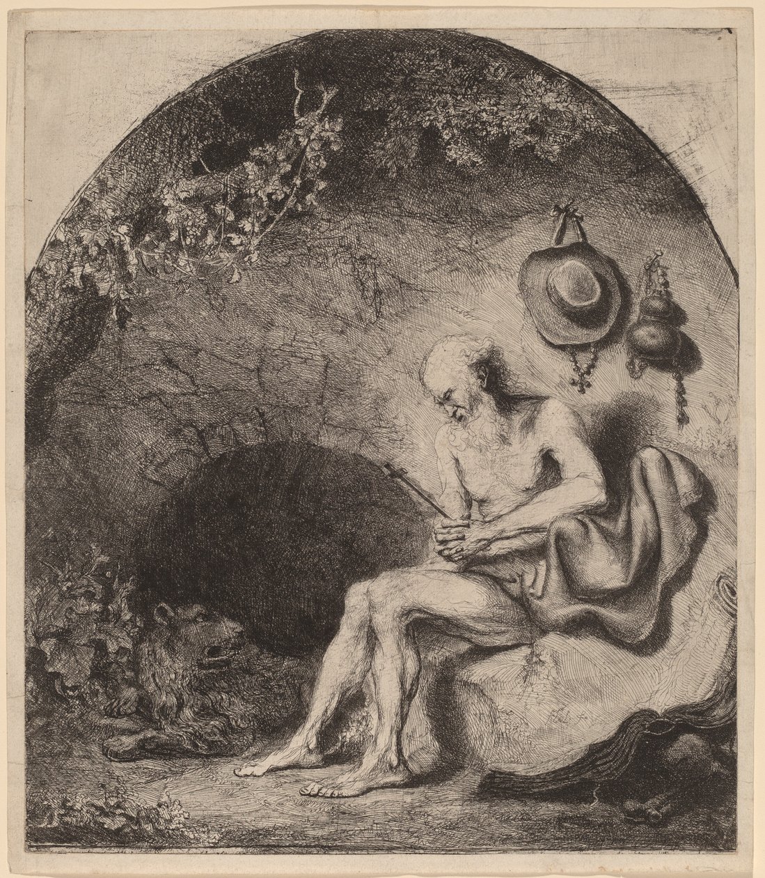 São Jerônimo na Caverna de Ferdinand Bol