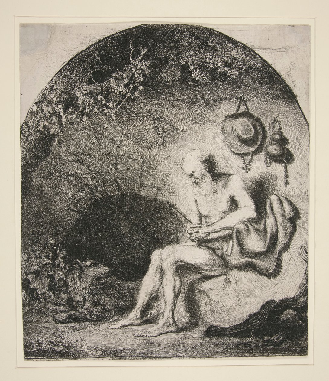 São Jerónimo na Caverna de Ferdinand Bol