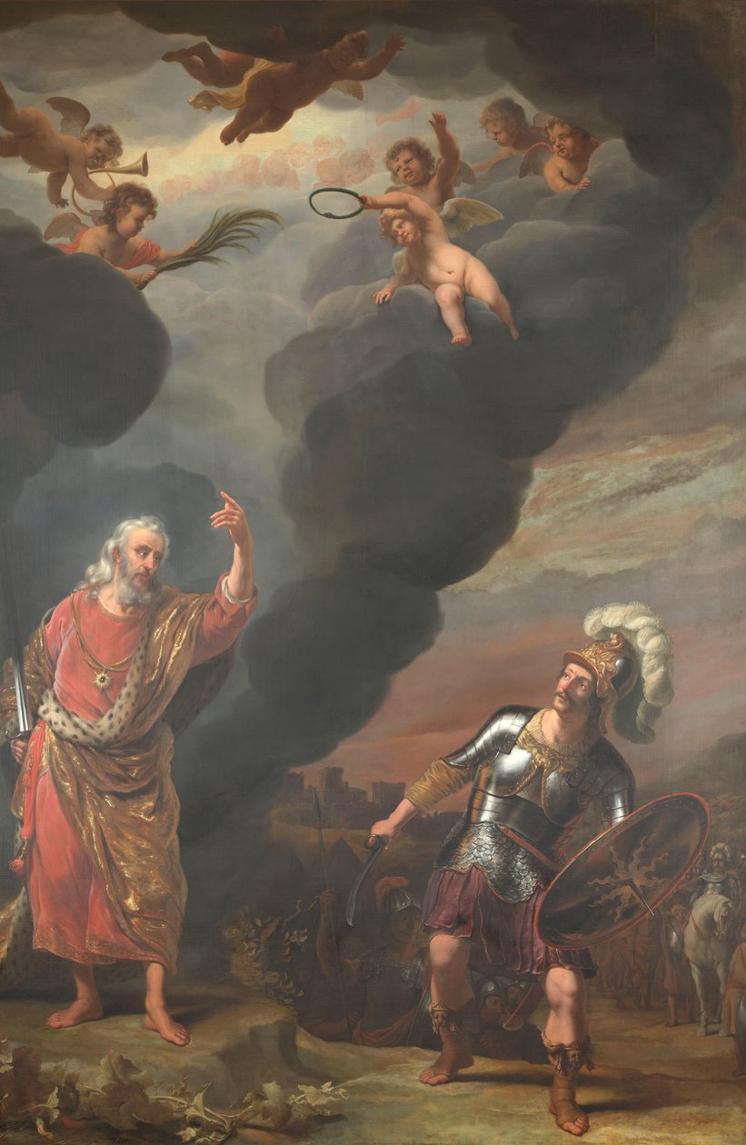 O Capitão do Exército de Deus Aparecendo a Josué de Ferdinand Bol