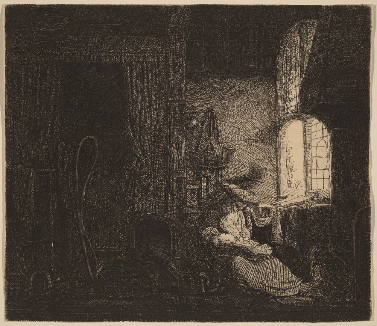A família no quarto de Ferdinand Bol