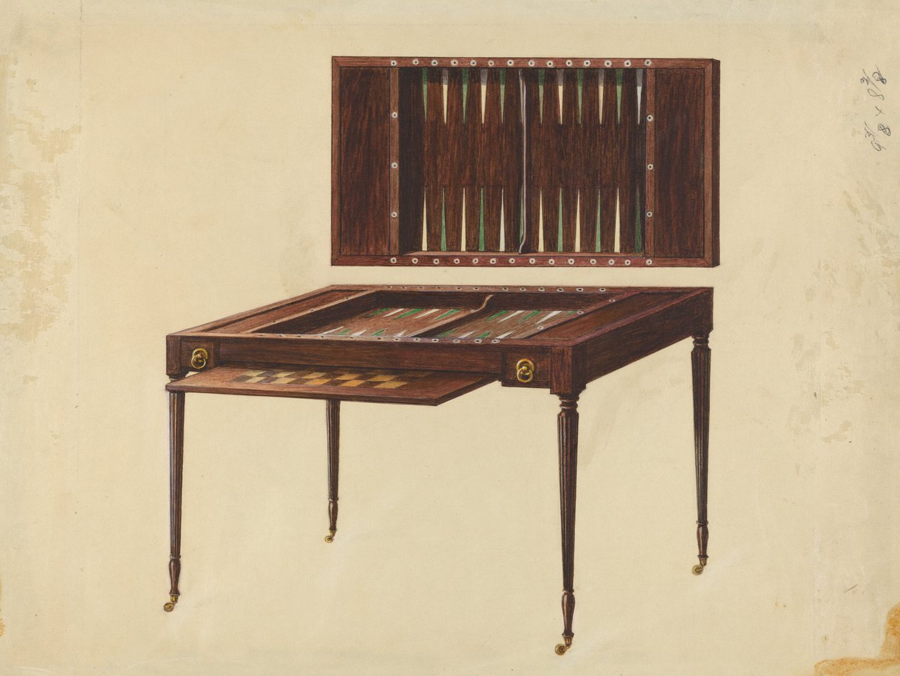 Mesa de jogos de Ferdinand Cartier