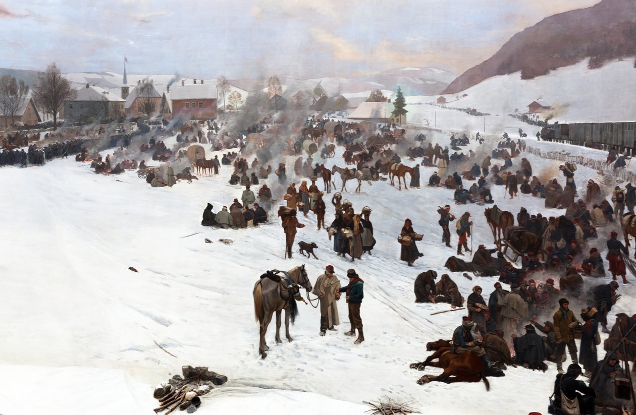 Panorama Bourbaki de Ferdinand & Castres Edouard (1838-1902) Hodler