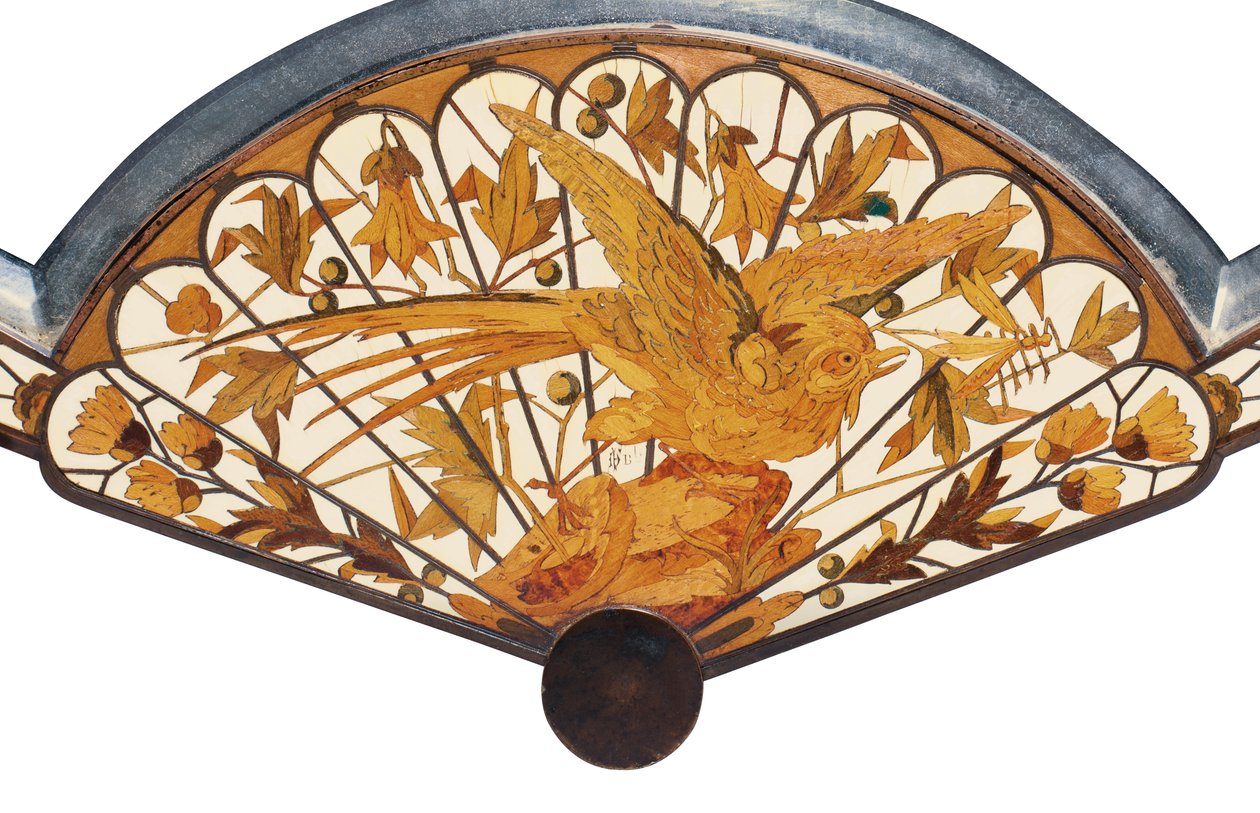 Detalhe de um espelho de mesa, Maison Giroux, c.1880 de Ferdinand Duvinage