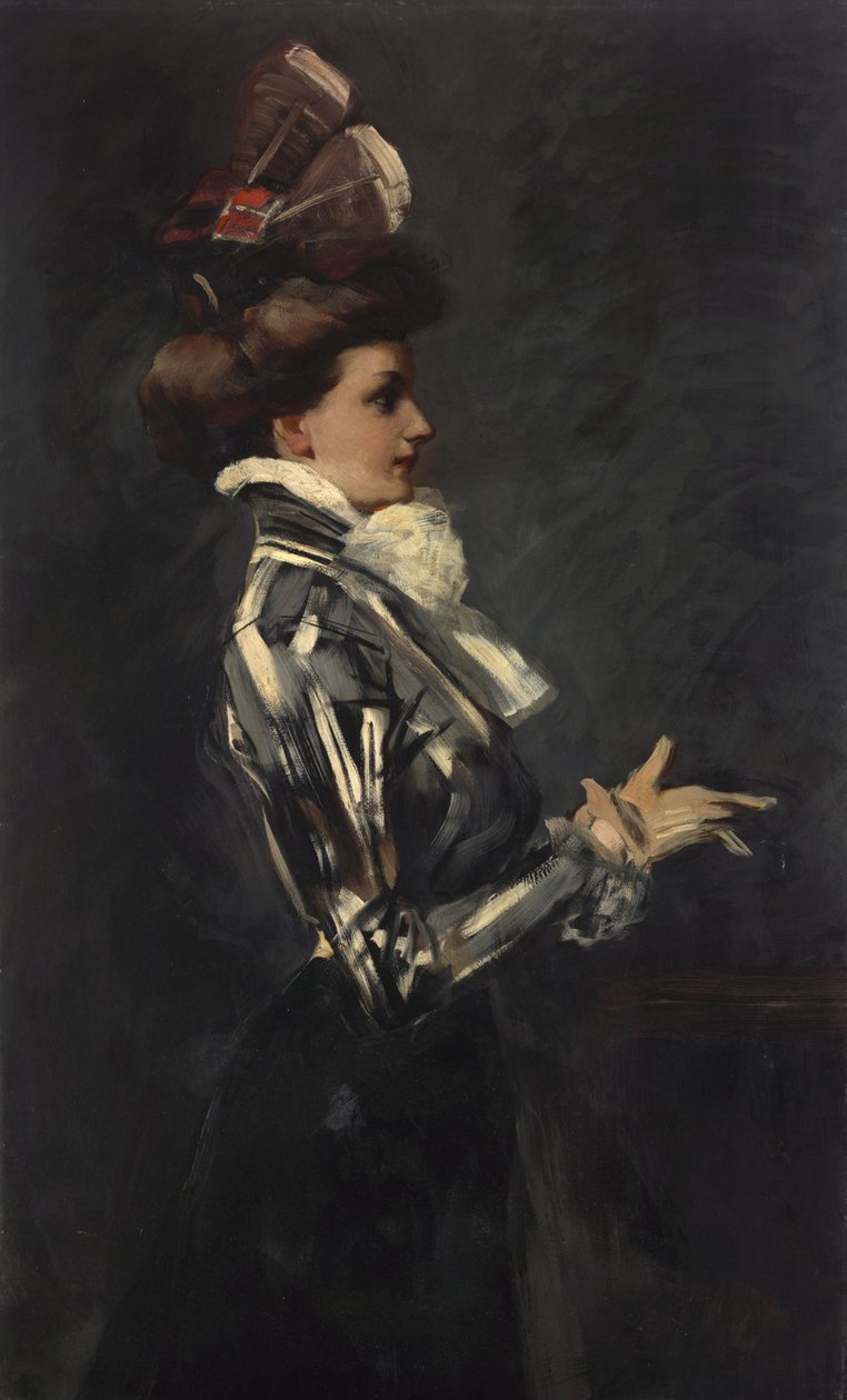 Retrato de uma senhora de Ferdinand Freiherr von Reznicek