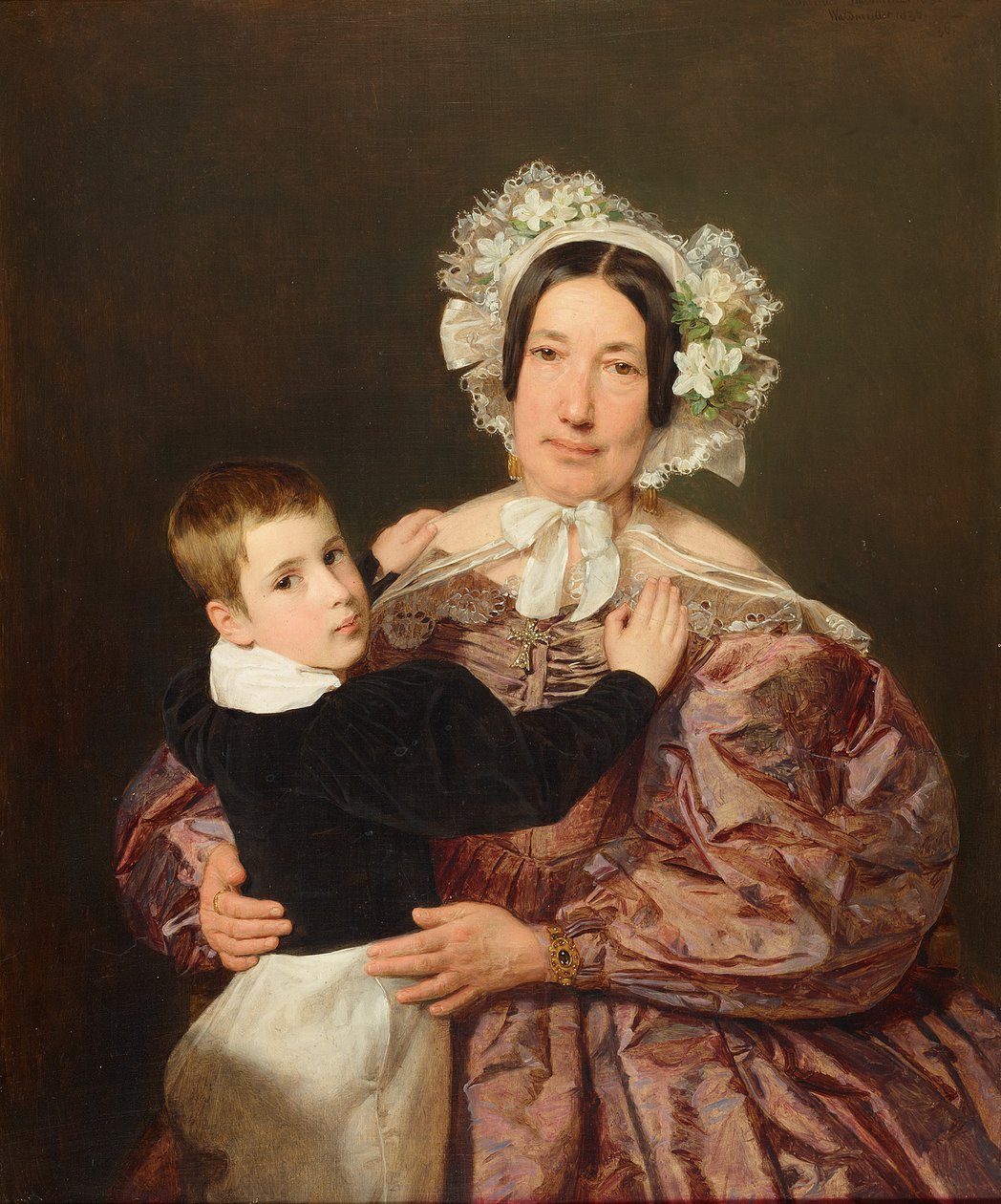 A senhora Lindner com o seu filho de Ferdinand Georg Waldmüller